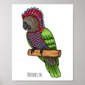 Voorbeeld van de cartoon van de paardenvogel poster (Voorkant)