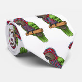 Voorbeeld van de cartoon van de paardenvogel stropdas (Opgerold)