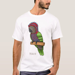 Voorbeeld van de cartoon van de paardenvogel t-shirt