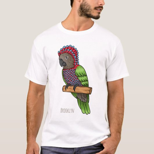 Voorbeeld van de cartoon van de paardenvogel t-shirt (Voorkant)