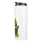 Voorbeeld van de cartoon van de paardenvogel thermosbeker (Geroteerd rechts)