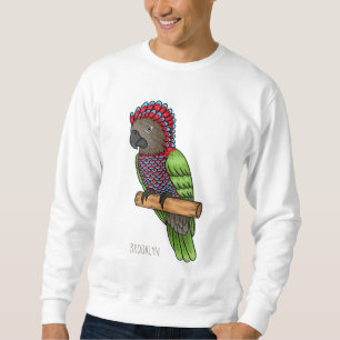 Voorbeeld van de cartoon van de paardenvogel trui