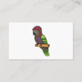 Voorbeeld van de cartoon van de paardenvogel visitekaartje (Achterkant)