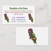 Voorbeeld van de cartoon van de paardenvogel visitekaartje (Voorkant / Achterkant)