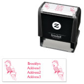 Voorbeeld van de cartoon van de paardenvogel  zelfinktende stempel (In situ)