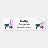 Voorbeeld van de cartoon van de rijstwielen op wie bumpersticker (Voorkant)