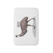 Voorbeeld van de cartoon van Emu Badmat (Voorkant Verticaal)