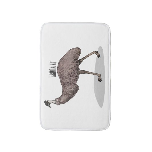 Voorbeeld van de cartoon van Emu Badmat (Voorkant Verticaal)