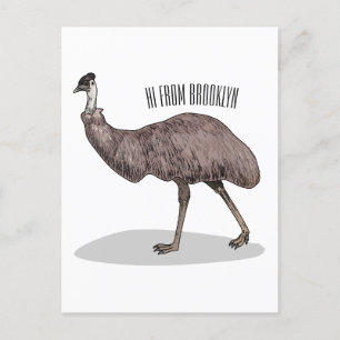 Voorbeeld van de cartoon van Emu Briefkaart