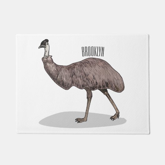 Voorbeeld van de cartoon van Emu Deurmat (Voorkant)