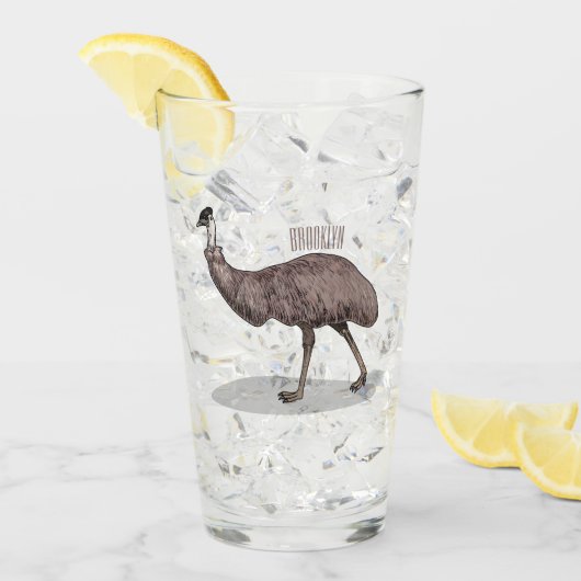 Voorbeeld van de cartoon van Emu Glas (Voorkant ijs)
