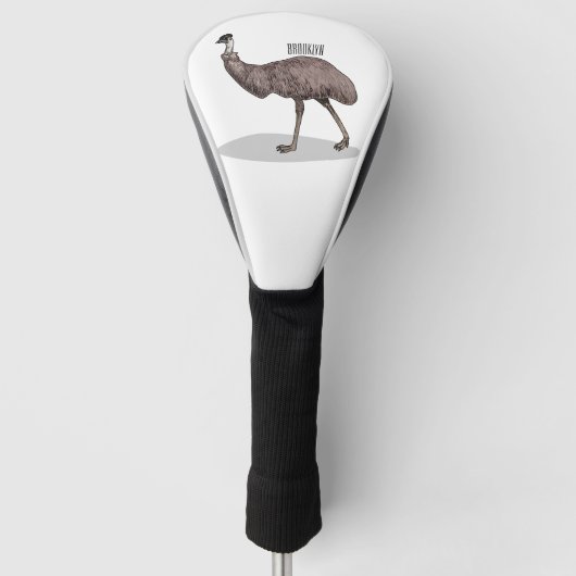 Voorbeeld van de cartoon van Emu Golfheadcover (Voorkant)