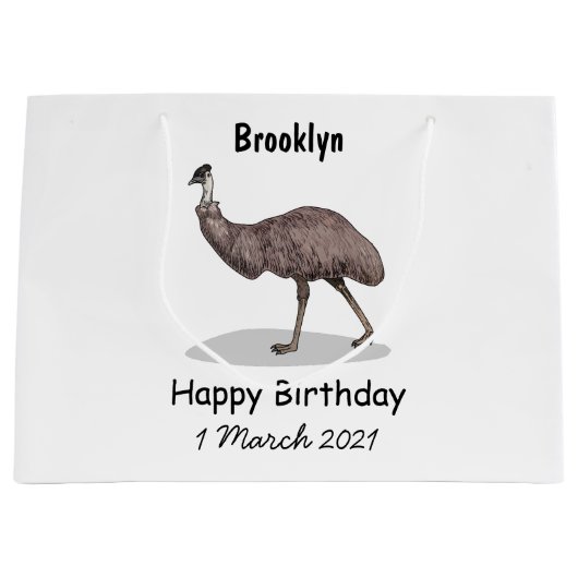 Voorbeeld van de cartoon van Emu Groot Cadeauzakje (Voorkant)