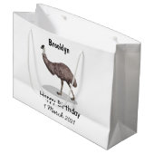 Voorbeeld van de cartoon van Emu Groot Cadeauzakje (Voorkant Gekanteld)