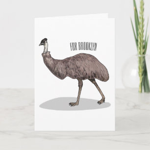 Voorbeeld van de cartoon van Emu Kaart
