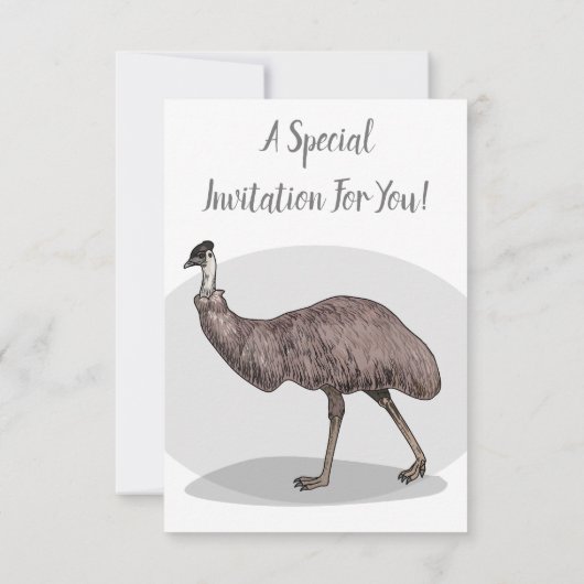 Voorbeeld van de cartoon van Emu Kaart (Achterkant)