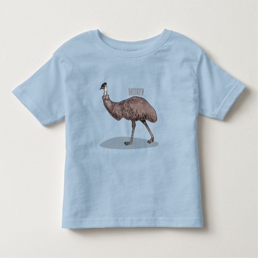 Voorbeeld van de cartoon van Emu Kinder Shirts (Voorkant)