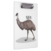 Voorbeeld van de cartoon van Emu Klembord (Rechts)
