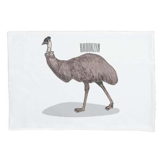 Voorbeeld van de cartoon van Emu Kussensloop (Voorkant)