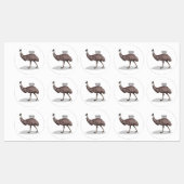 Voorbeeld van de cartoon van Emu Labels (Vel)