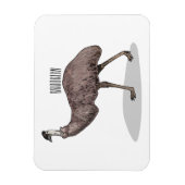 Voorbeeld van de cartoon van Emu Magneet (Verticaal)