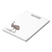 Voorbeeld van de cartoon van Emu Notitieblok (Linkerzijde)