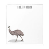 Voorbeeld van de cartoon van Emu Notitieblok (Voorkant)