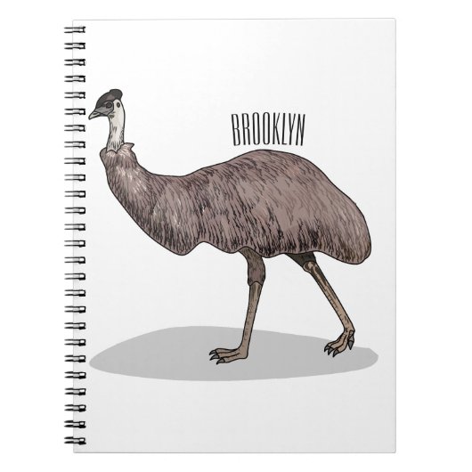 Voorbeeld van de cartoon van Emu Notitieboek (Voorkant)