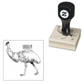 Voorbeeld van de cartoon van Emu Rubberstempel (Gestempeld)
