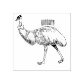 Voorbeeld van de cartoon van Emu Rubberstempel (Afrduk)