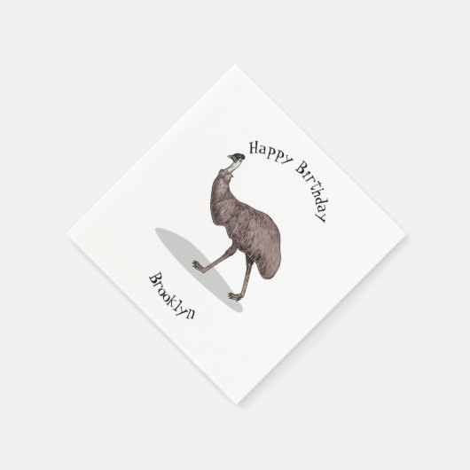 Voorbeeld van de cartoon van Emu Servet (Hoek)