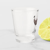 Voorbeeld van de cartoon van Emu Shot Glas (Links)