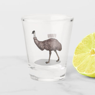 Voorbeeld van de cartoon van Emu Shot Glas