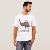 Voorbeeld van de cartoon van Emu T-shirt (Voorkant volledig)