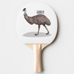 Voorbeeld van de cartoon van Emu Tafeltennisbatje