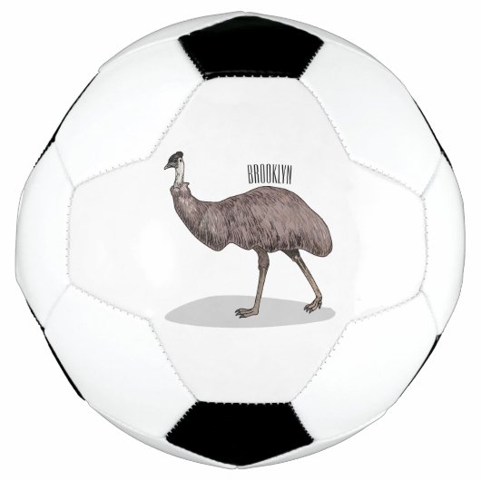 Voorbeeld van de cartoon van Emu Voetbal (Voorkant)