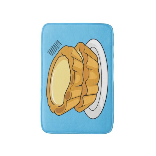 Voorbeeld van de cartoon van het eiertart badmat (Voorkant Verticaal)