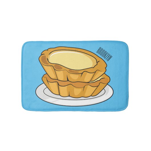 Voorbeeld van de cartoon van het eiertart badmat (Voorkant)