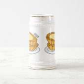 Voorbeeld van de cartoon van het eiertart bierpul (Center)