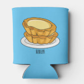 Voorbeeld van de cartoon van het eiertart blikjeskoeler (Achterkant)