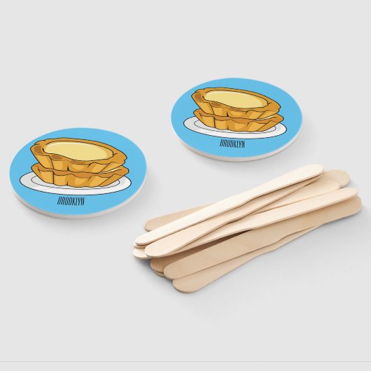 Voorbeeld van de cartoon van het eiertart handwaaier (Niet-gemonteerd)