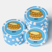Voorbeeld van de cartoon van het eiertart poker chips (Opstapeling)