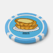 Voorbeeld van de cartoon van het eiertart poker chips (Enkel)