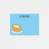 Voorbeeld van de cartoon van het eiertart post-it® notes (Voorkant)