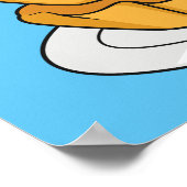Voorbeeld van de cartoon van het eiertart poster (Hoek)