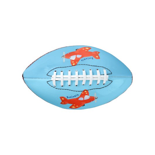 Voorbeeld van de cartoon van het rode luchtvliegtu american football (Voorkant)