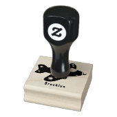 Voorbeeld van de cartoon van het rode luchtvliegtu rubberstempel (Stempel)