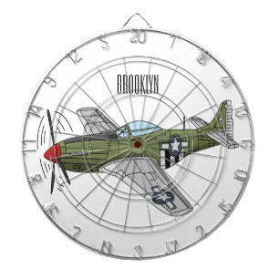Voorbeeld van de cartoon van militaire vliegtuigen dartbord
