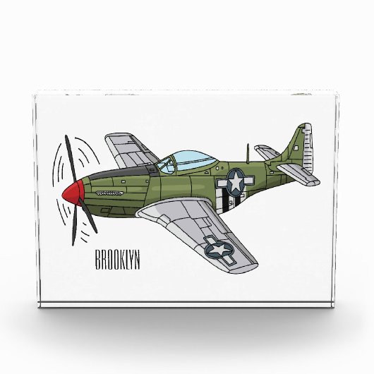 Voorbeeld van de cartoon van militaire vliegtuigen fotoblokken (Voorkant)