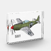 Voorbeeld van de cartoon van militaire vliegtuigen fotoblokken (Links)